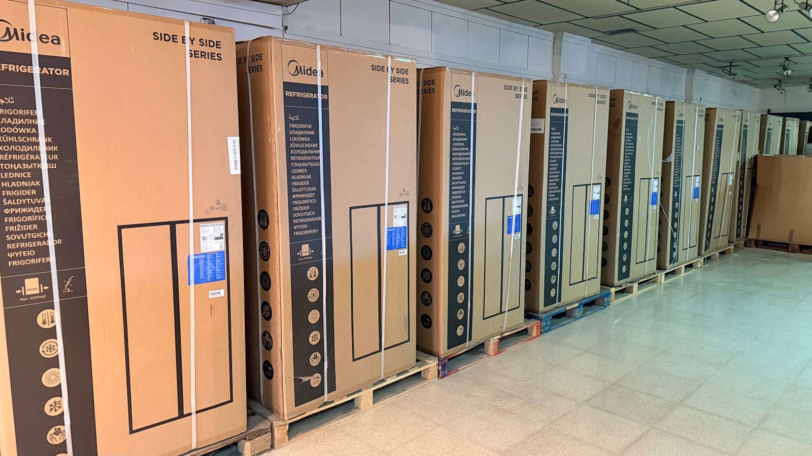 Sección de electrodomésticos en el outlet a lo bestia de Toledo