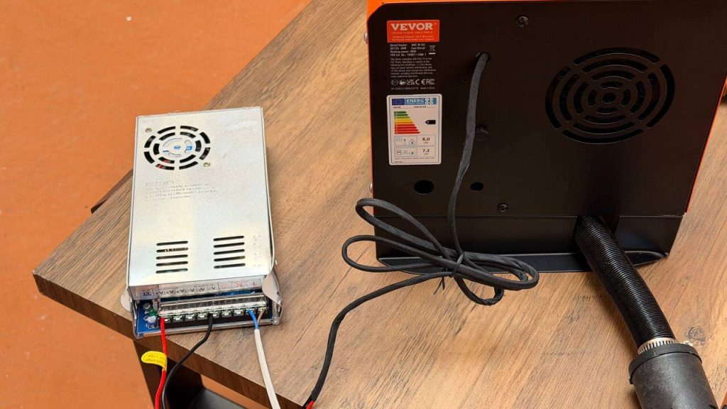 Cómo conectar calefacción estacionaria a enchufe de casa usando transformador 220V a 12V